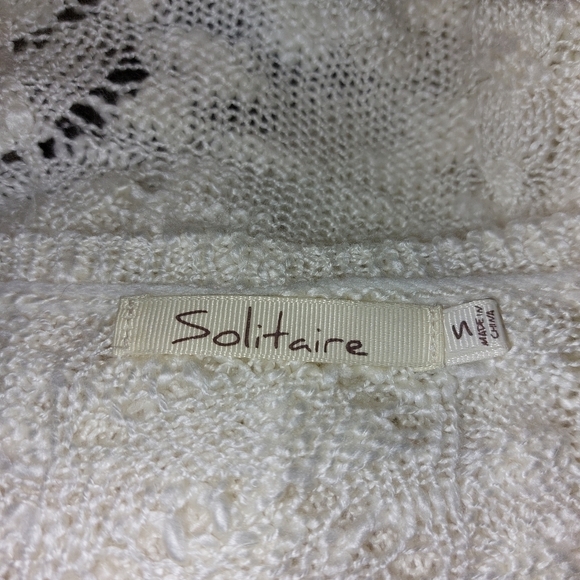 Solitaire Long Sleeve Lave Boho Top- size S - Picture 4 of 4